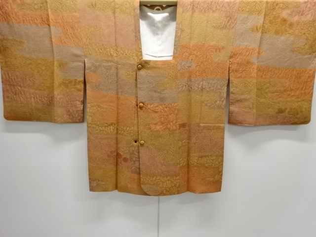 JAPANESE KIMONO / MICHIYUKI COAT / SILK / MIST & KIKU
